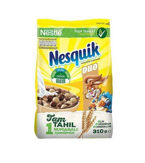 Nesquik Çikolatalı Buğday ve Mısır Gevreği 310 Gr