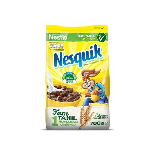 Nesquik Çikolatalı Buğday ve Mısır Gevreği 700 Gr