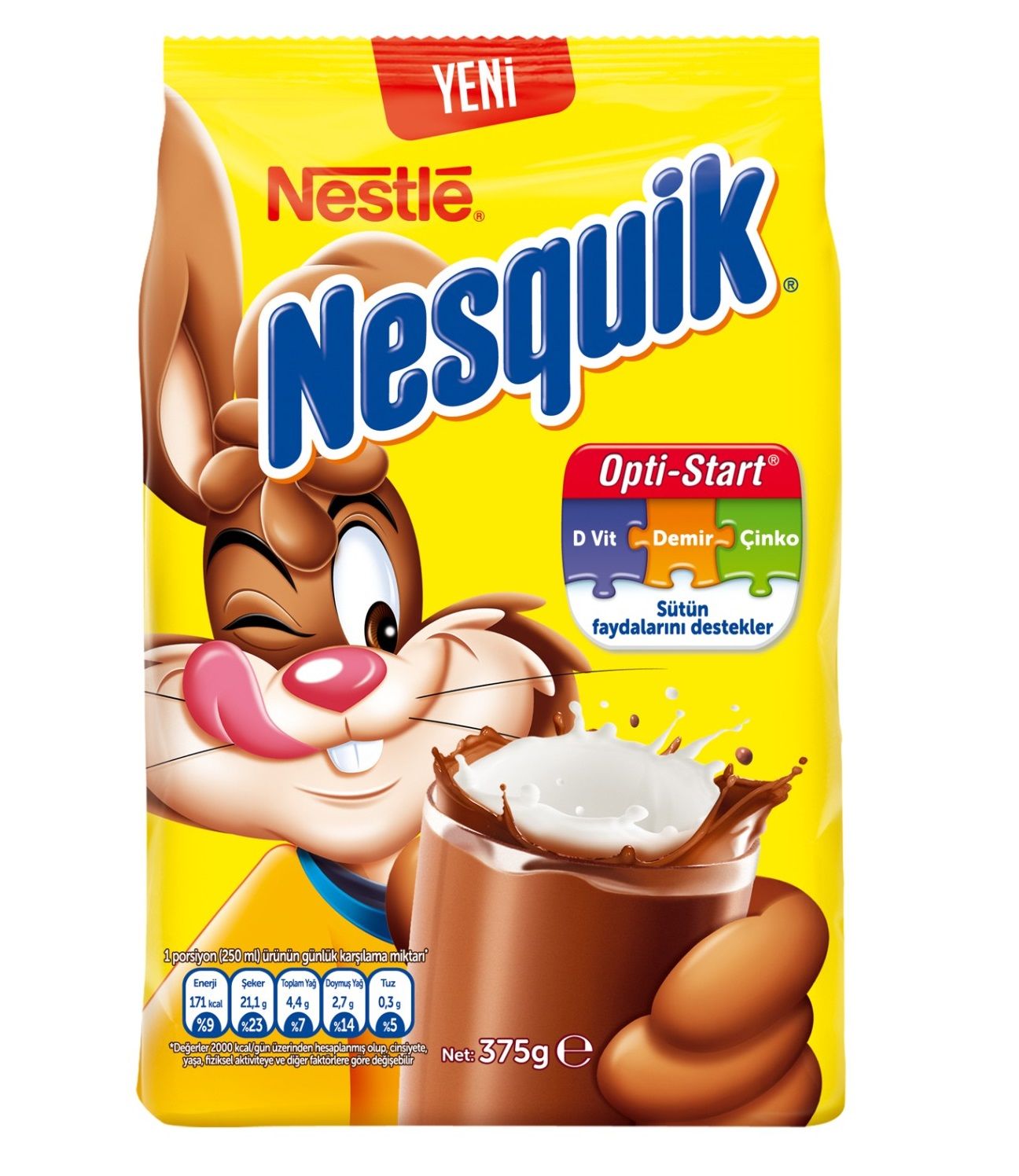 Nesquik Çikolatalı Toz Plus İçecek 375 Gr