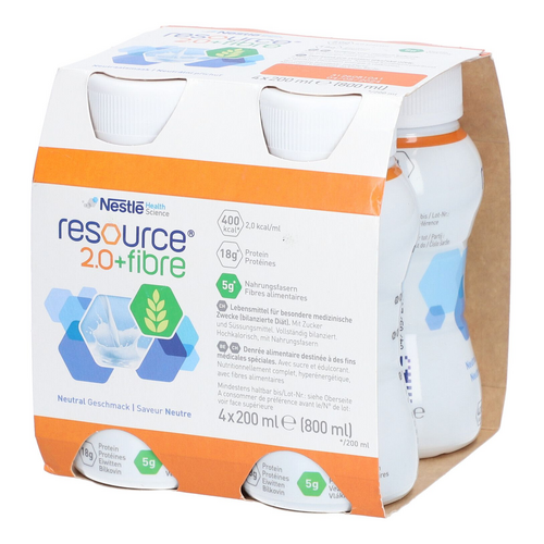 Nestle İlaç Resource 2.0 Fibre Kayısı Aromalı 4 adet 200 ml