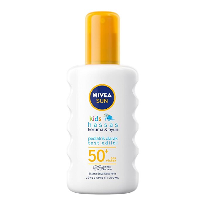 Nivea Sun Koruma ve Bakım Hassas Cilt Çocuk Güneş Spreyi SPF50+ Çok Yüksek Güneş Koruyucu 200 ml