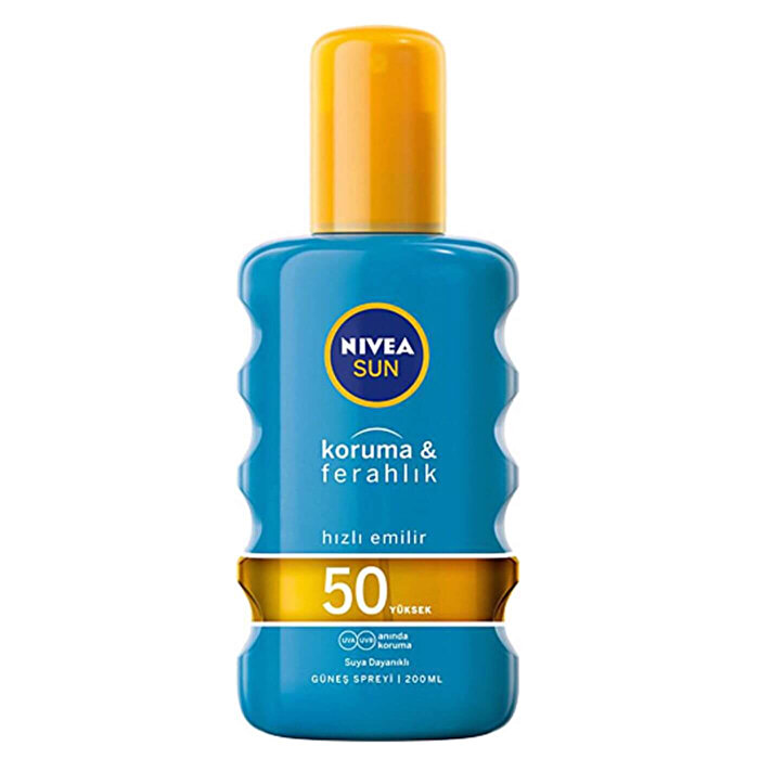 Nivea Sun Koruma ve Ferahlık Güneş Spreyi SPF 50 Yüksek Güneş Koruyucu 1 adet