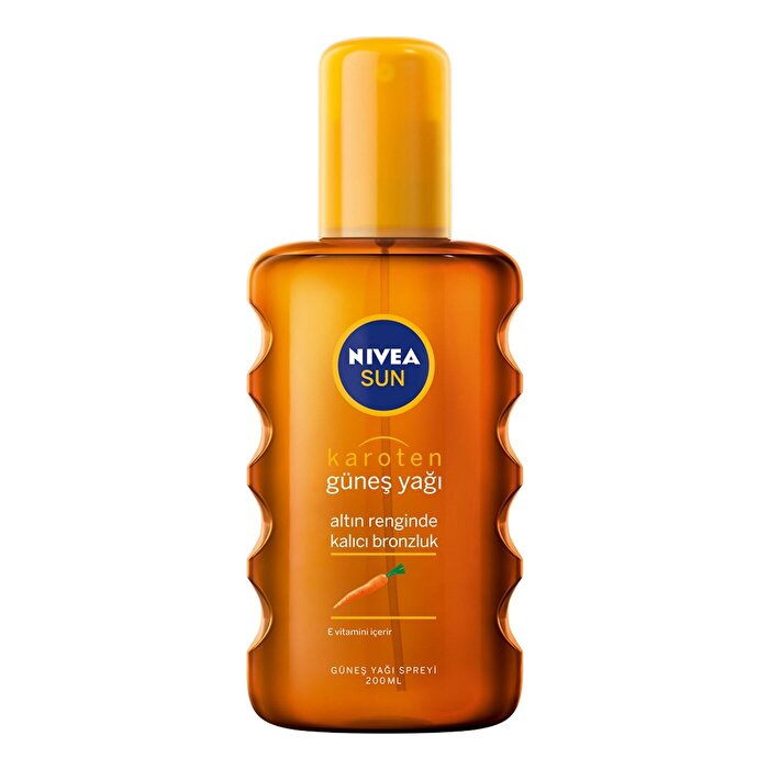 Nivea Sun Yoğun Bronzlaştırıcı Güneş Yağ Sprey SPF 6 Karoten Özlü, E Vitamini İçerir 200 ml