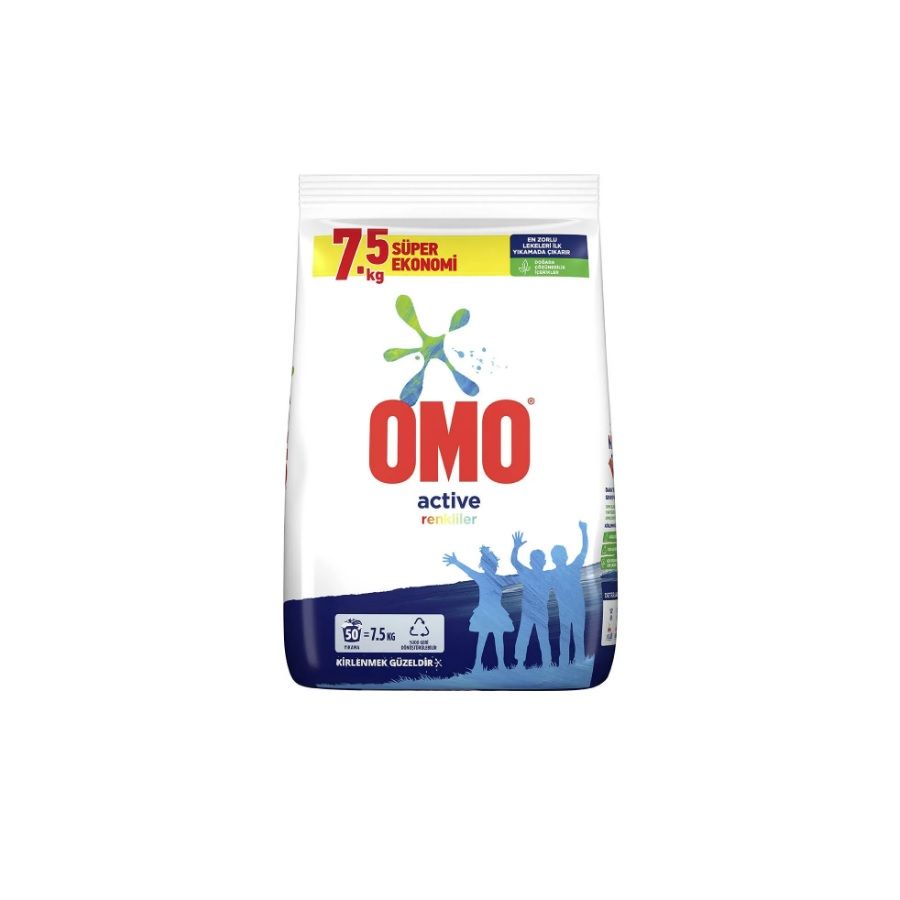 Omo Matik Active Deterjan Renklilere Özel 7.5 Kg