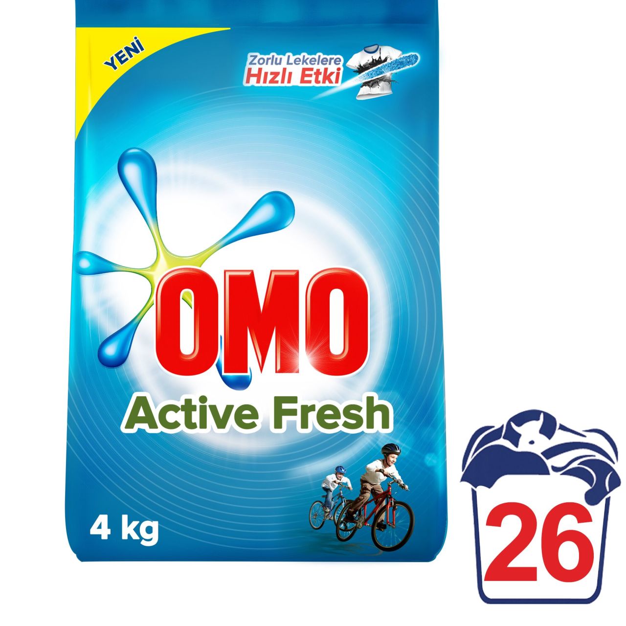 Omo Matik Active Fresh 4 kg 26 Yıkama