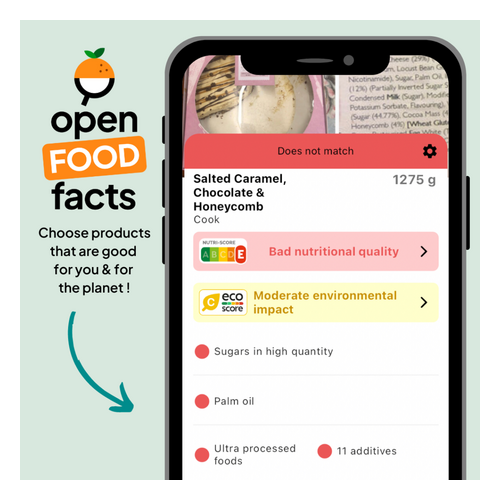 Open Food Facts 500 ml