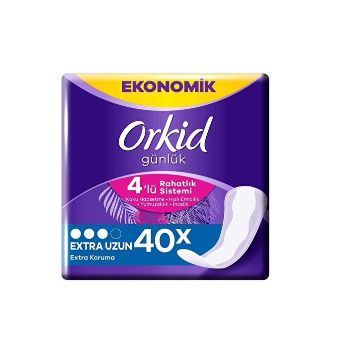 Orkid Günlük Ped Extra Uzun 40'lı
