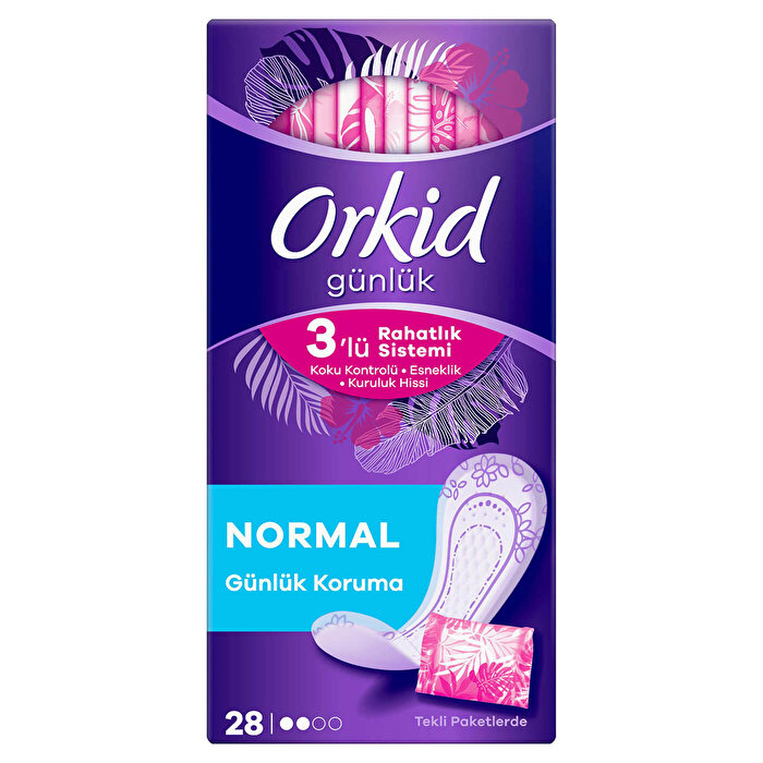 Orkid Günlük Ped Günlük Koruma Ekonomik Paket 28'li