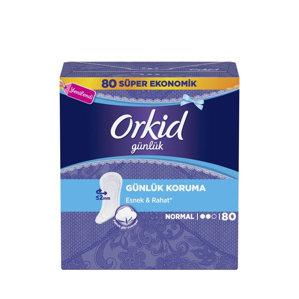 Orkid Günlük Ped Normal Dev Ekonomi Paketi 80 Ped