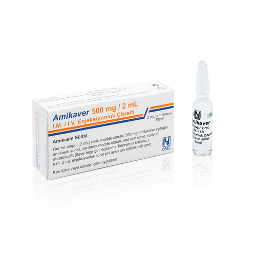 Osel İlaç Amikaver 500 mg 1 Flakon