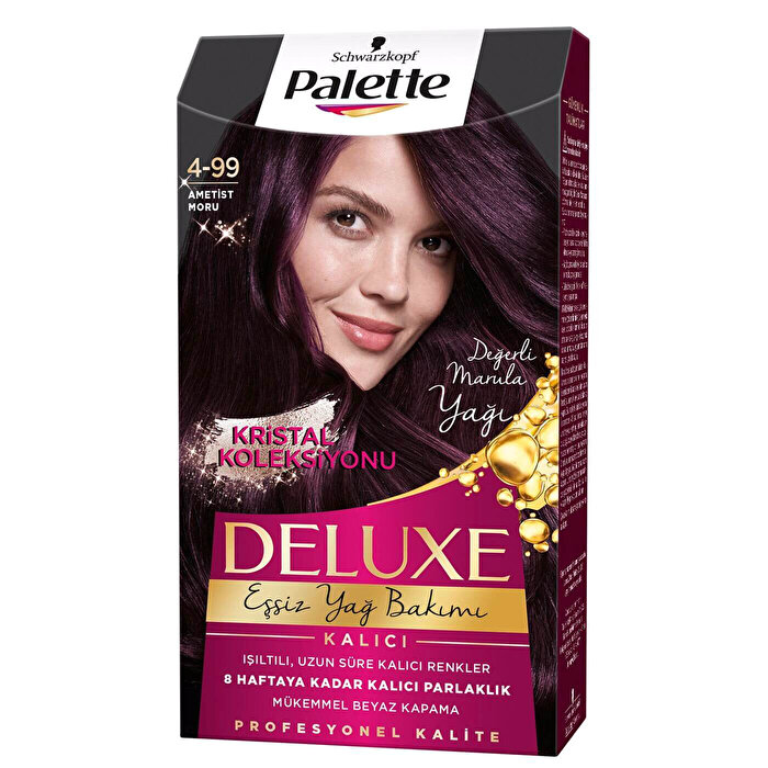 Palette Deluxe Saç Boyası Patlıcan Moru No: 4-99 50 ml