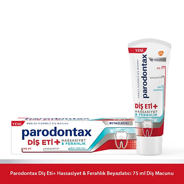 Parodontax Diş Macunu Diş Eti Hassasiyet & Ferahlık Beyazlatıcı 75 ml