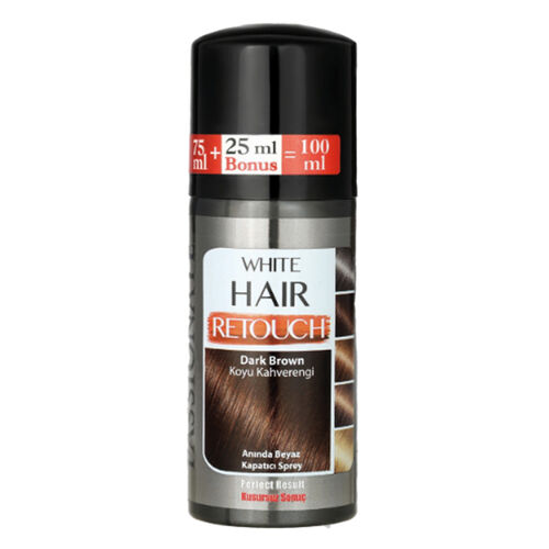 Passionate Beyaz Kapatıcı Sprey Koyu Kahve 100 ml
