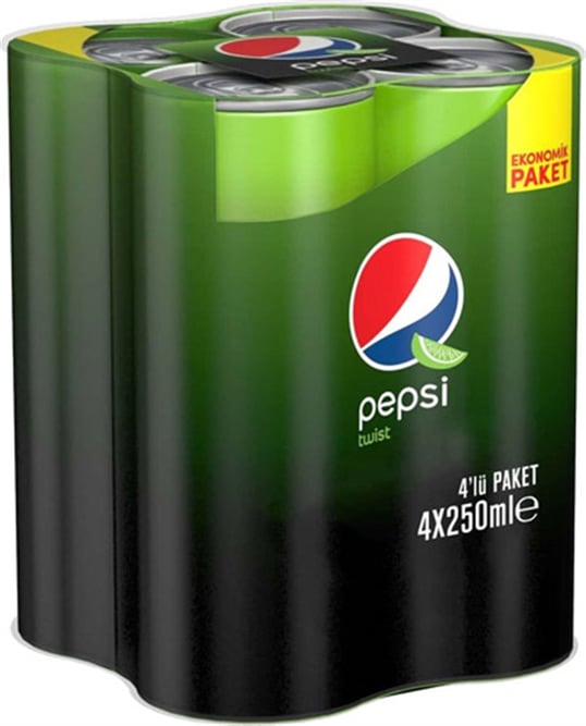 Pepsi Cola Twist 250 Ml 4'lü
