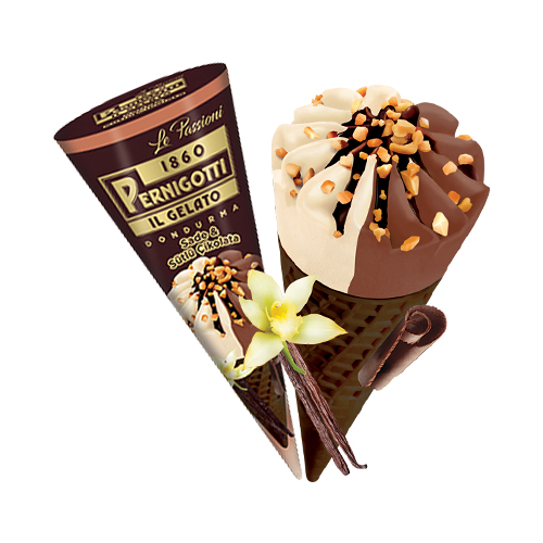 Pernigotti IL Gelato Kakaolu Kornet Vanilya & Çikolata (120 ml)