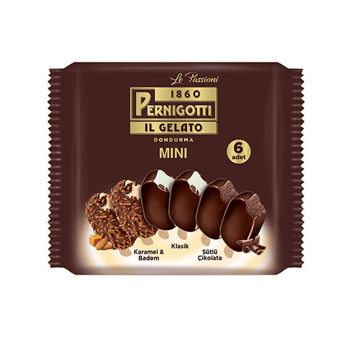 Pernigotti IL Gelato Mini Klasik & Fıstık & Çikolata (6'lı)