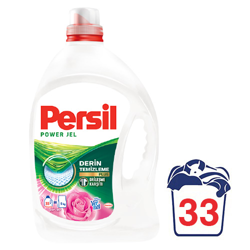Persil Power Jel Sıvı Çamaşır Deterjanı Gülün Büyüsü 33 Yıkama (2145 ml)