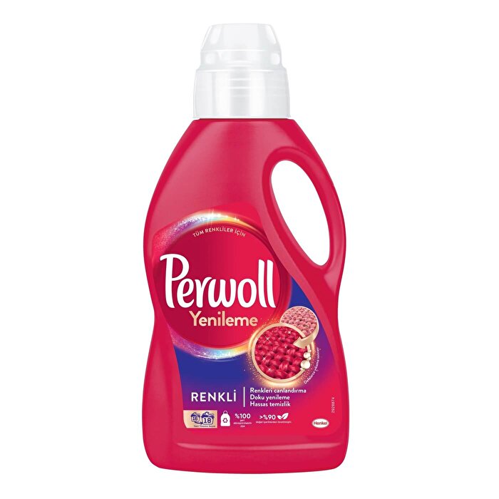 Perwoll Sıvı Çamaşır Deterjanı Renkli 18 Yıkama 1000 ml
