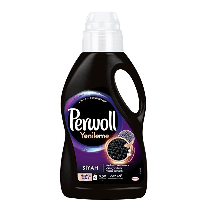 Perwoll Hassas Bakım Sıvı Çamaşır Deterjanı 1 lt (16 Yıkama) Siyah Yenileme