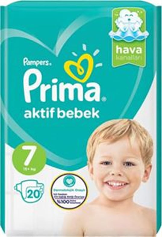 Prima Bebek Bezi 7 Numara 19'lu