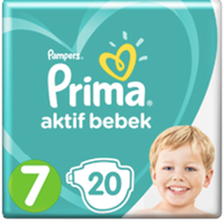 Prima Bebek Bezi Aktif Bebek 7 Beden Standard Paket 20 Adet