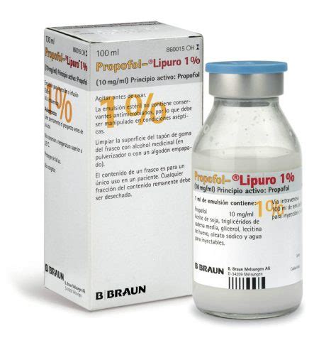 B. Braun Medikal Propofol Lipuro %1 10 mg/ml 100 ml 1 Flakon