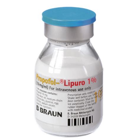 B. Braun Medikal Propofol Lipuro %1 10 mg/ml 20 ml 5 Ampül