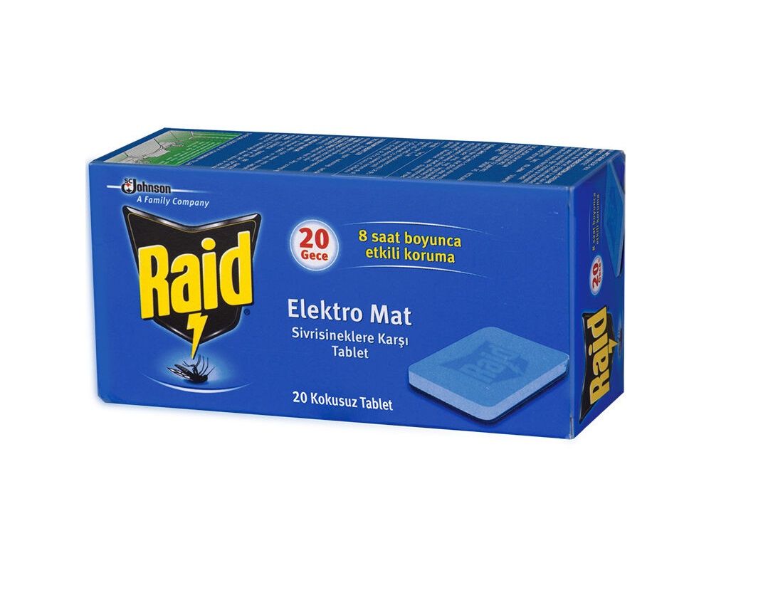Raid Elektro Mat Tablet 20 Adet