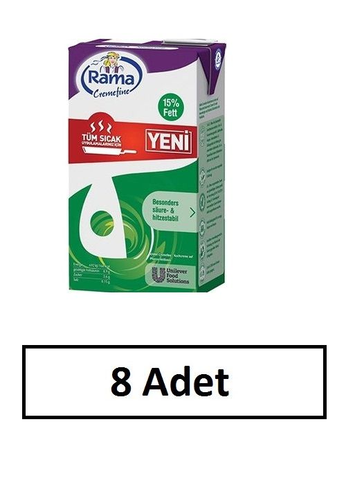 Rama Krema Sıcak Uygulama 1 Lt x 8 Adet