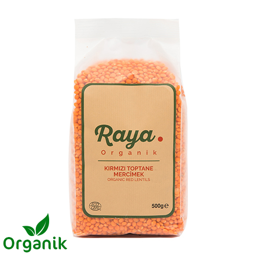 Raya Organik Kırmızı Mercimek (500 g)