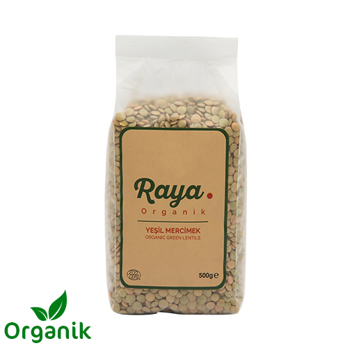 Raya Organik Yeşil Mercimek (500 g)