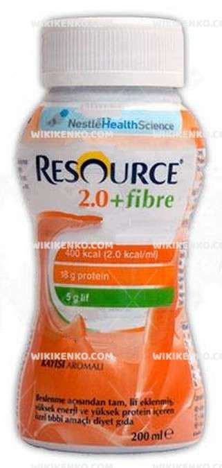 Nestle İlaç Resource 2.0 Fiber Kayısı Aromalı 200 ml