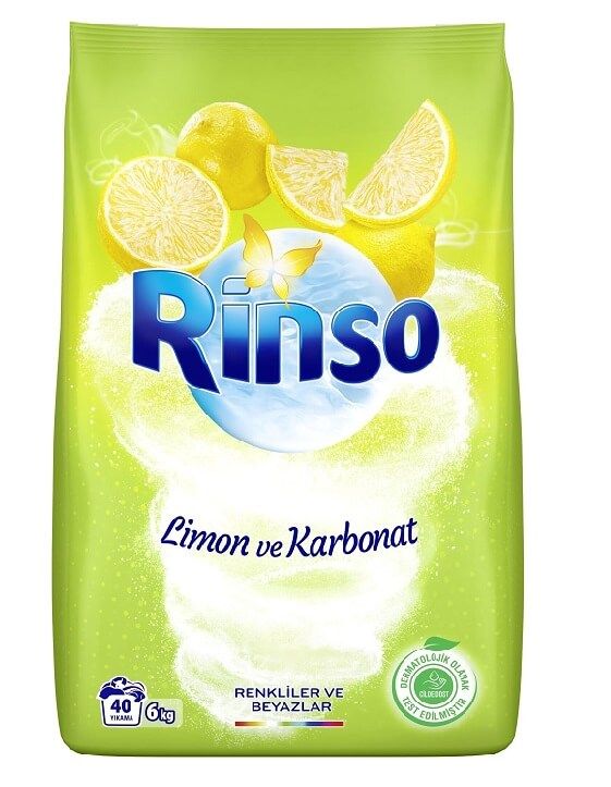 Rinso Toz Çamaşır Deterjanı Limon ve Karbonat 6 Kg