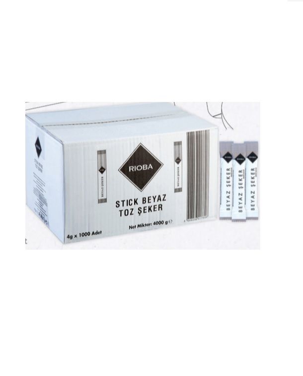 Rioba Stick Toz Şeker 1000 Adet 4 Gr
