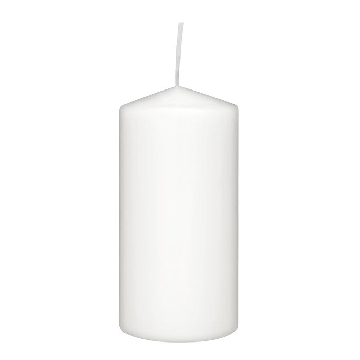 Rubin Licht Silindir Mum Beyaz, 120x60 mm
