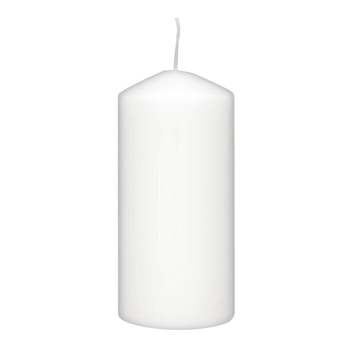 Rubin Licht Silindir Mum Beyaz, 150x75 mm