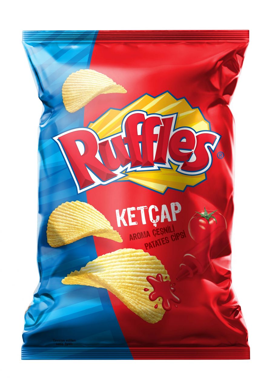 Ruffles Süper Boy Ketçap Aroma Çeşnili Patates Cipsi 104 Gr