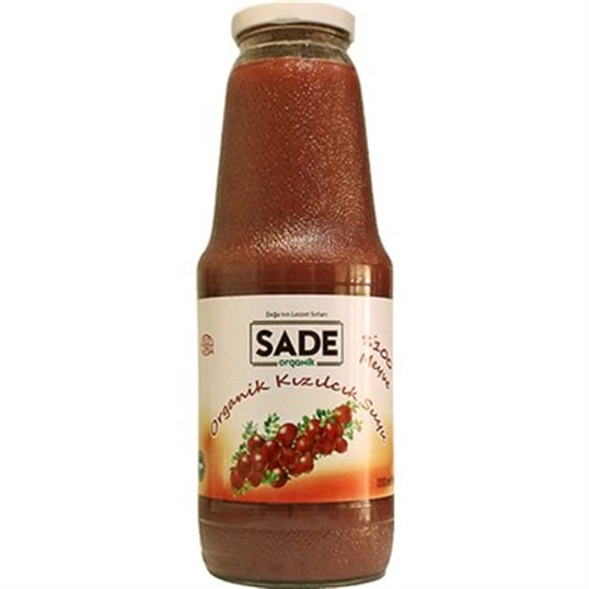 Sade Organik Kızılcık Suyu 1000 Ml