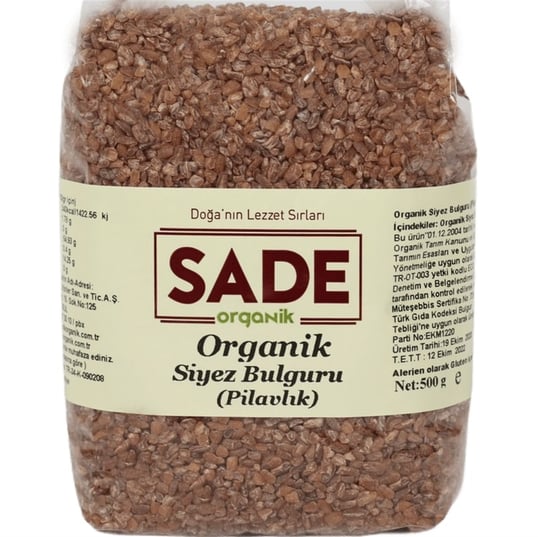 Sade Organik Siyez Bulgur 500 Gr