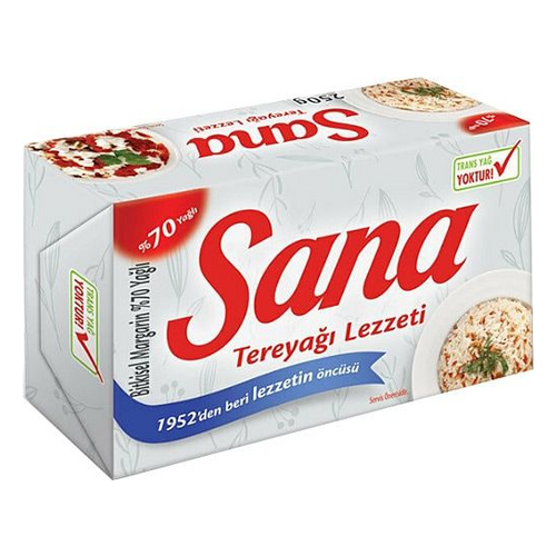 Sana Margarin 4X250Gr Saklama Kabı Hediyeli