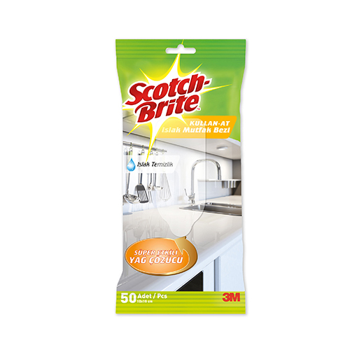 Scotch Brite Kullan-At Islak Mutfak Bezi (50 Yaprak)