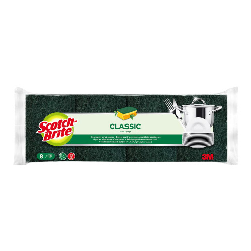 Scotch Brite Yeşil Oluklu 8 li