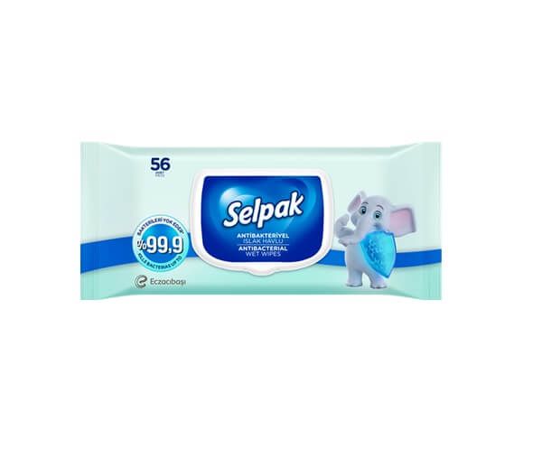 Selpak Antibakteriyel Islak Mendil 56 Lı