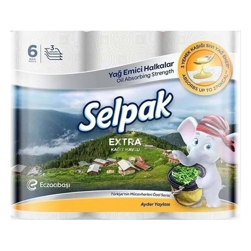 Selpak Havlu 6'lı Yağ Emici