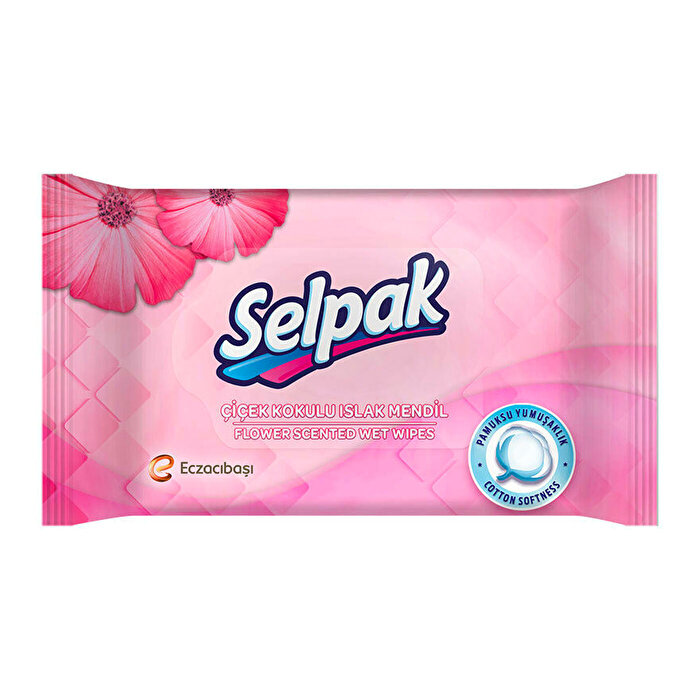 Selpak Islak Cep Mendil 3'lü Çiçek Kokulu 3adet