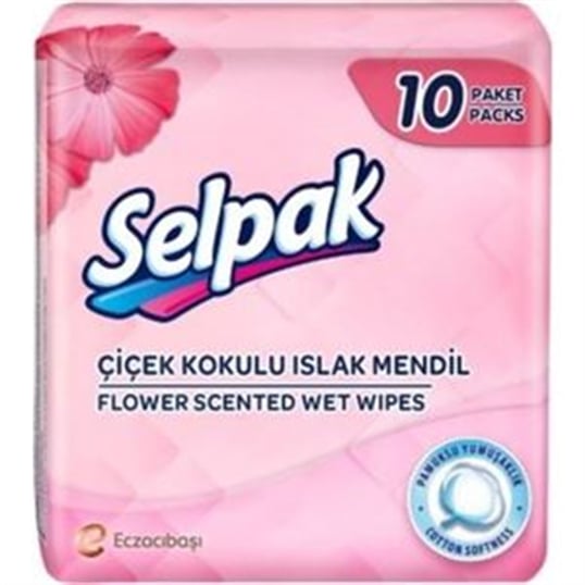 Selpak Islak Mendil Çiçek Kokulu 10'lu