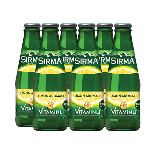 Sırma C+Limon Aromalı Vitaminli Maden Suyu (6 x 200 ml)