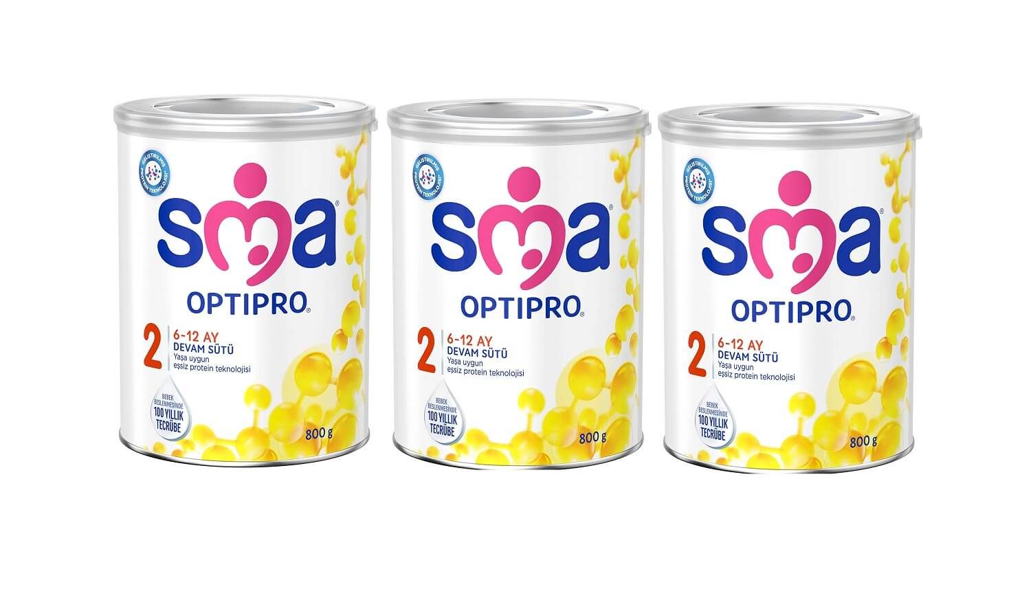 SMA 2 Optipro Bebek Sütü 800 gr 6+ Ay x 3 Adet