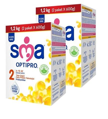 SMA OptiPro 1 Bebek Sütü 1200 Gr x 2 Adet
