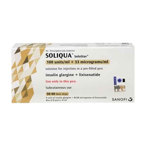 Sanofi Sağlık Ürünleri Soliqua Solostar 100 u/ml ve 33 mcg/ml 3 Kalem